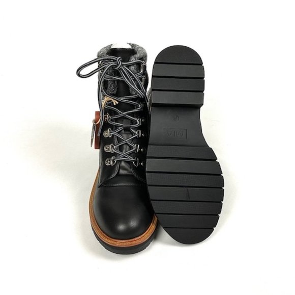 New Mia Regis Lace-Up Lug Sole Boot 7.5 & 8 - Picture 11 of 12